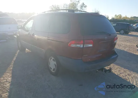 2001 Toyota Sienna Le из США, поврежденный, VIN 4T3ZF13C01U390192